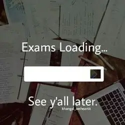 exam time whatsapp dp